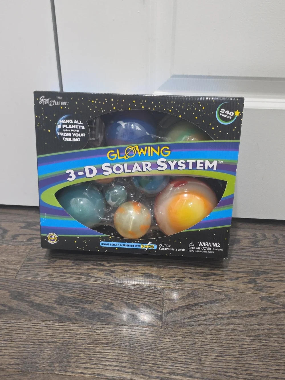 Glowing 3-D Solar System Kids Toy